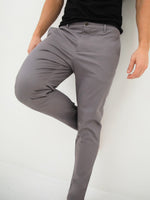 Cavill Slim Fit Tailored Chinos - Grey