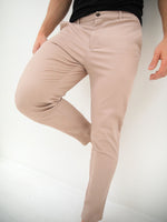 Cavill Slim Fit Tailored Chinos - Pink