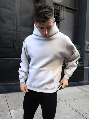 Idris Oversized Hoodie - Stone
