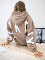 Isabel Oversized Hoodie - Taupe Brown