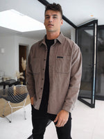 Halkirk Oversized Cord Shirt - Brown