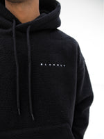 Borg Oversized Hoodie - Black