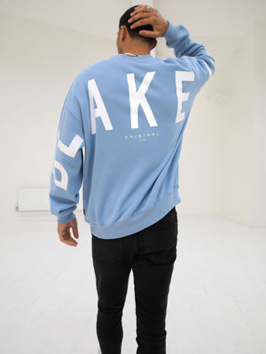 Idris Oversized Jumper - Sky Blue
