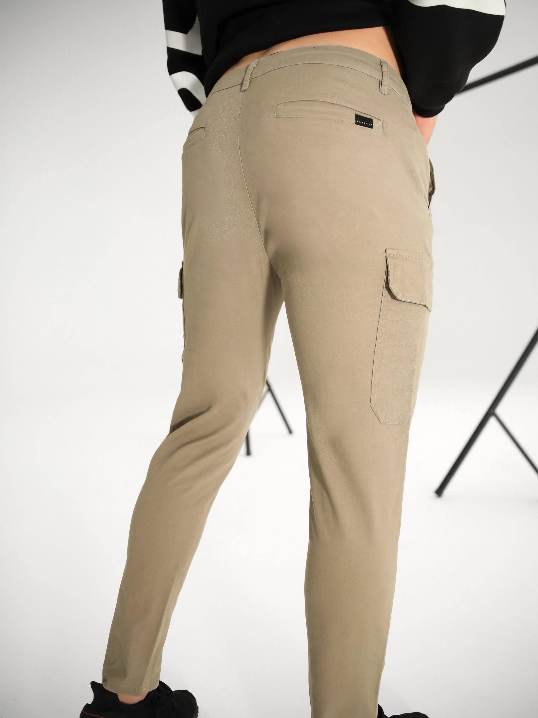 stretch cargo pants  Bayshore Shopping Centre