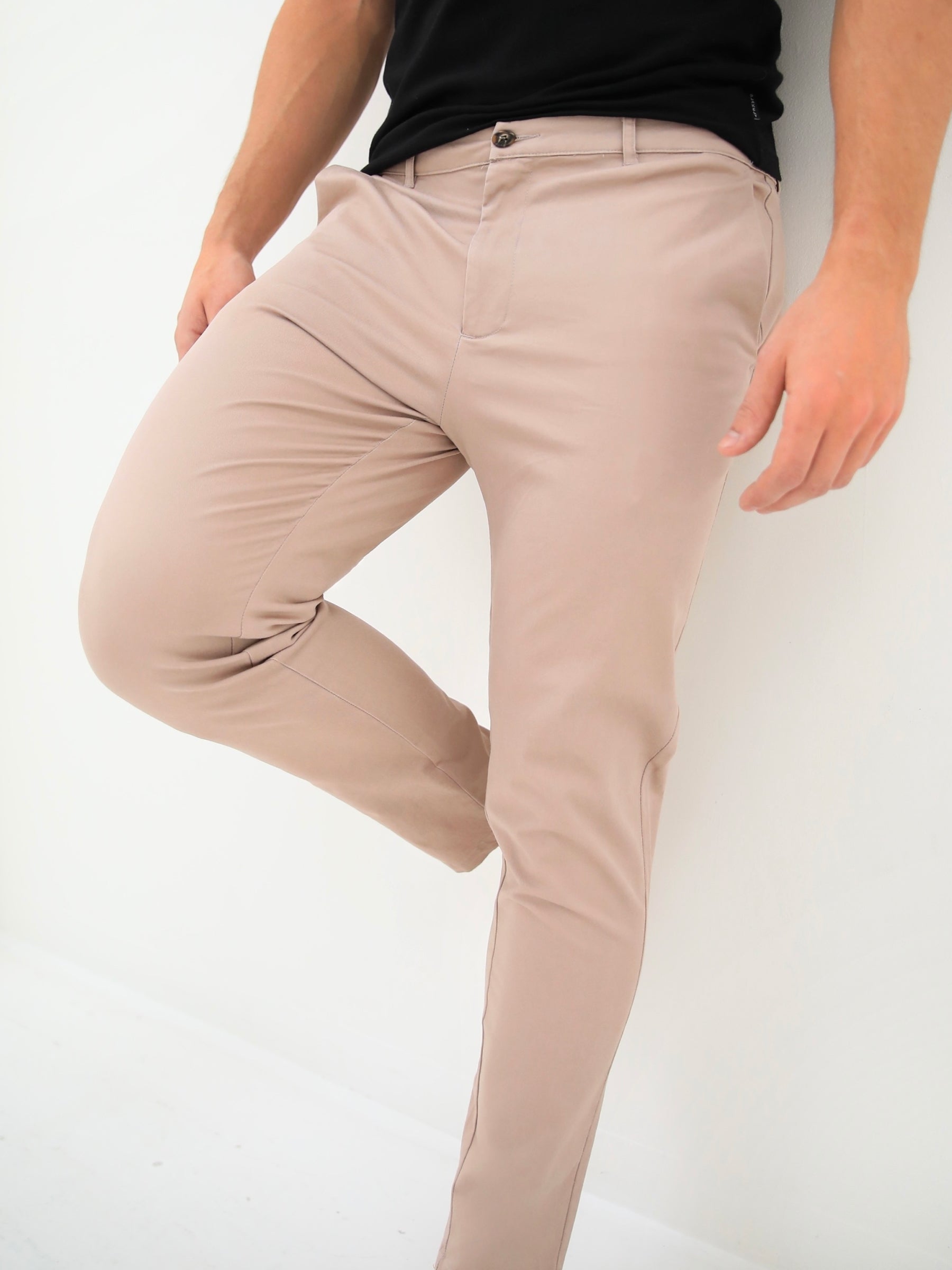 Buy ARROW SPORT Solid Cotton Blend Slim Fit Mens Casual Trousers   Shoppers Stop