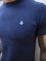 Riad Knitted T-Shirt - Blue