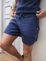 Riad Knitted Shorts - Blue