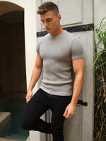 Agadir Textured T-Shirt - Grey