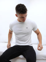 Akka Textured T-Shirt - Marl White