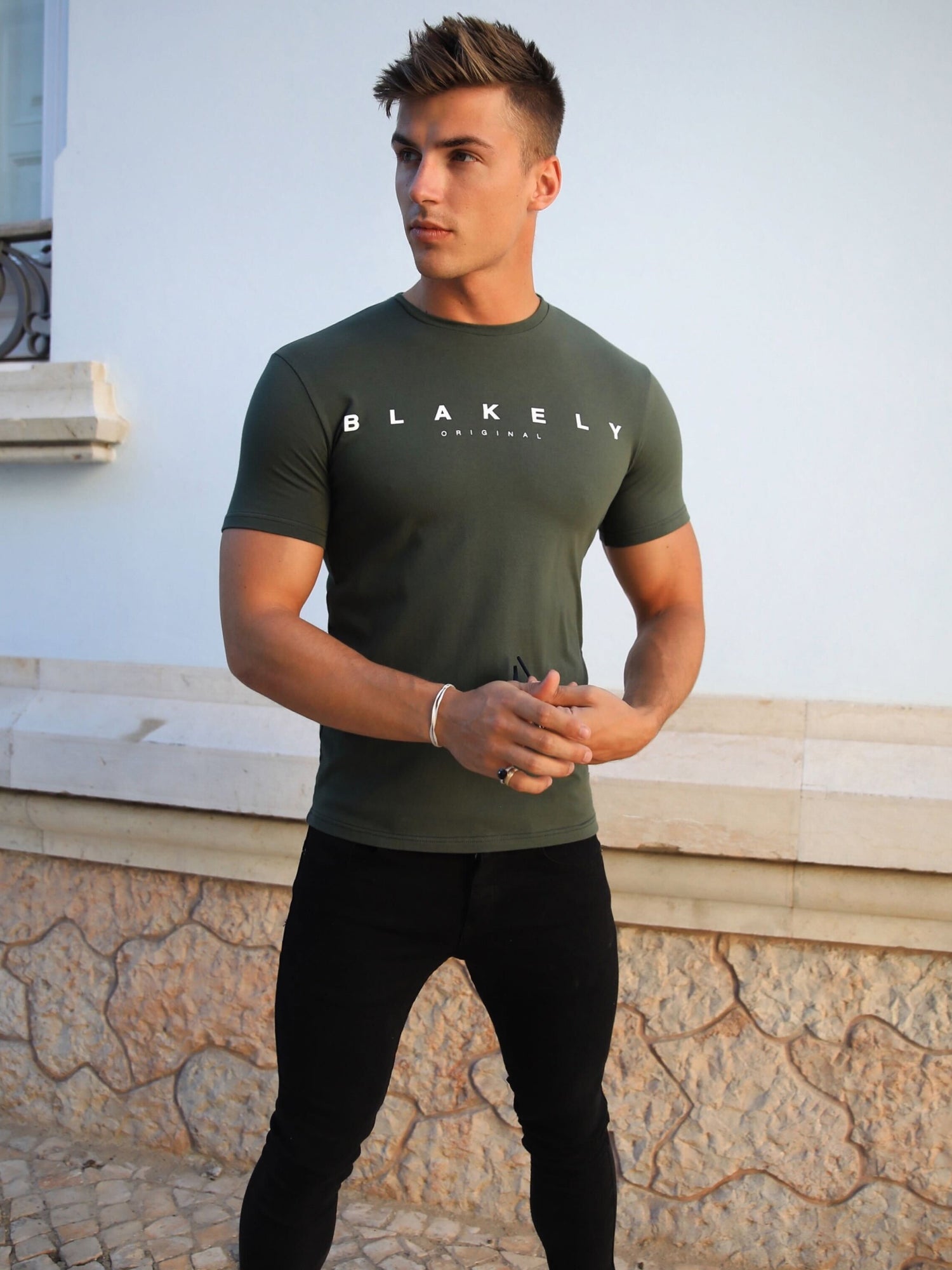 Blakely Clothing Tahiti Mens Green T-Shirt | Free delivery on orders ...