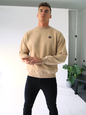 Blakely London Oversized Jumper - Tan