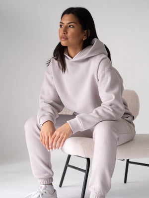 LDN Womens Oversized Hoodie - Stone