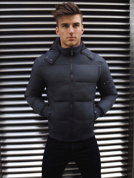 Mens grey puffer outlet jackets