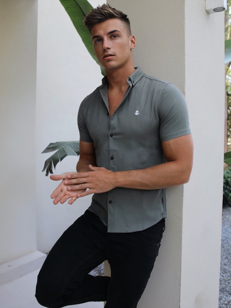 Pretoria Short Sleeve Shirt - Khaki Green