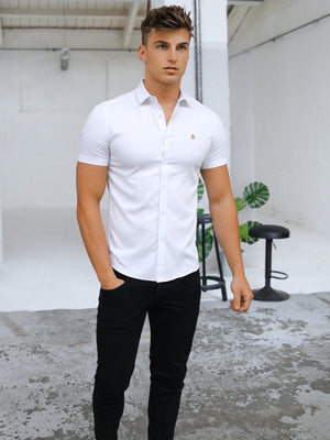 Melbourne Short Sleeve Shirt - White