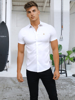 Melbourne Short Sleeve Shirt - White