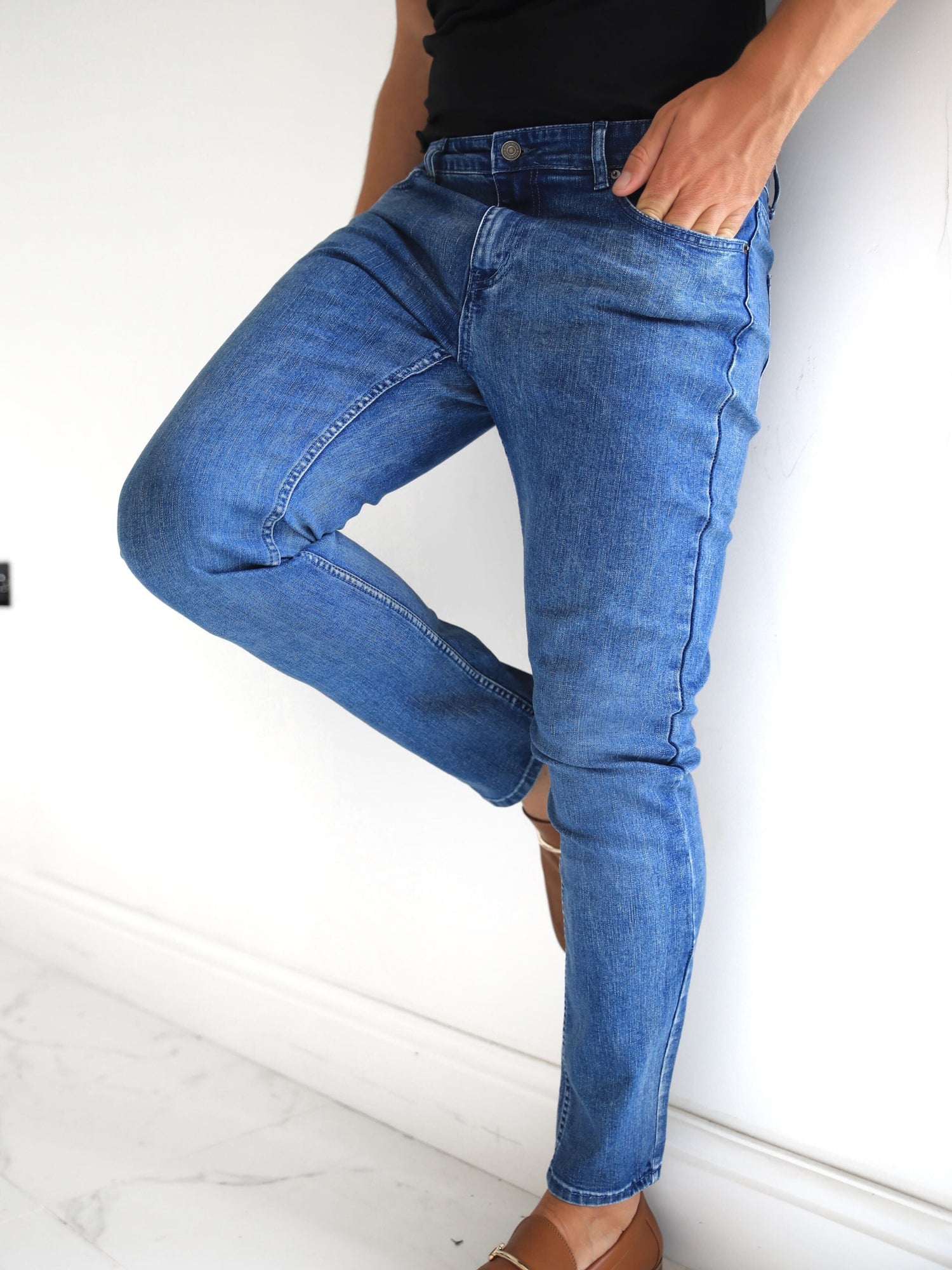 Blakely Clothing Vol. 9 Mens Blue Slim Jeans | Free delivery on orders ...