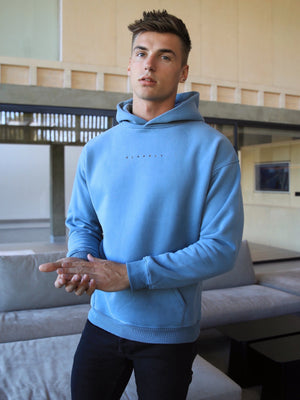 Cologne Oversized Hoodie - Blue