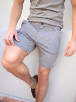 Midar Check Shorts - Gold