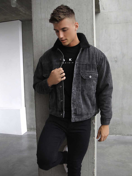 Blakely Clothing Rapha Oversized Denim Jacket - Charcoal | Free ...