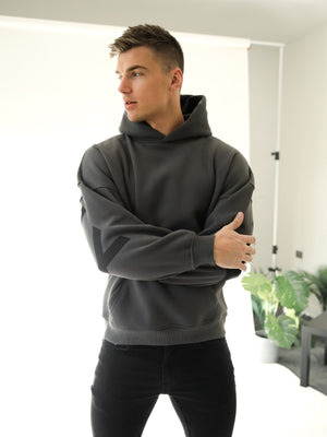 Idris Oversized Hoodie - Ash