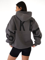 Isabel Oversized Boyfriend Fit Hoodie - Charcoal