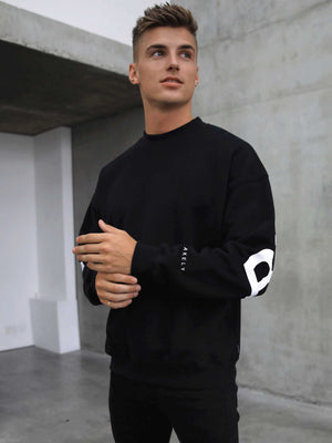 Idris Oversized Jumper - Black