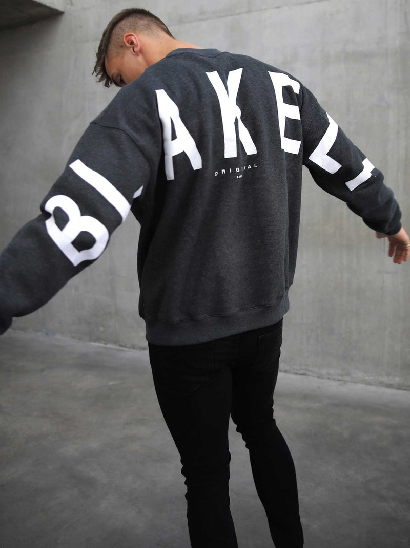 Idris Oversized Jumper - Charcoal