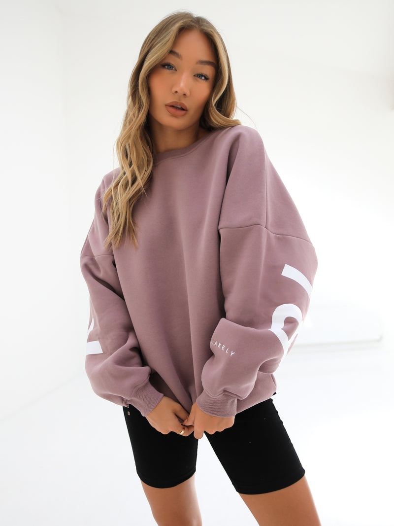 Blakely Isabel Womens Oversized Jumper Pink