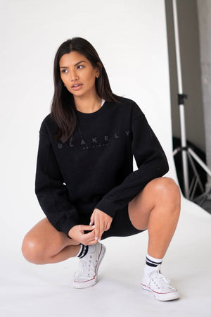 Element Womens Oversized Jumper - Black