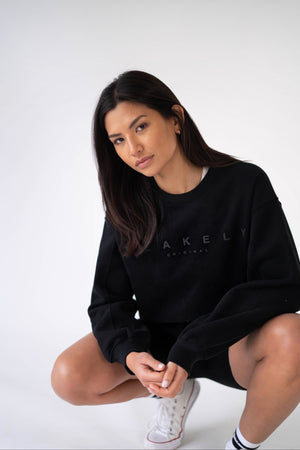 Element Womens Oversized Jumper - Black
