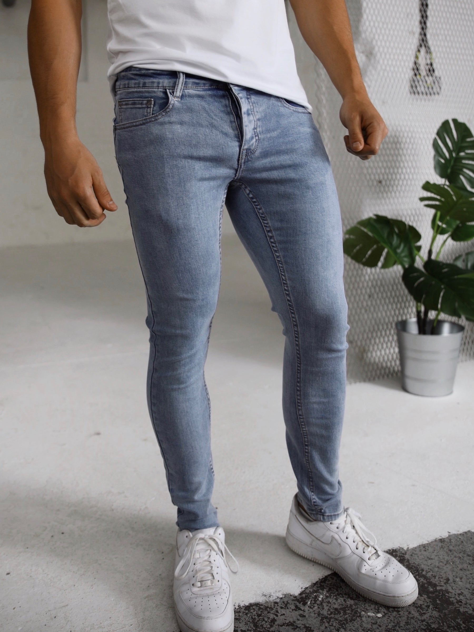 Blakely Clothing Vol. 7 Mens Light Blue Skinny Jeans | Free delivery on ...