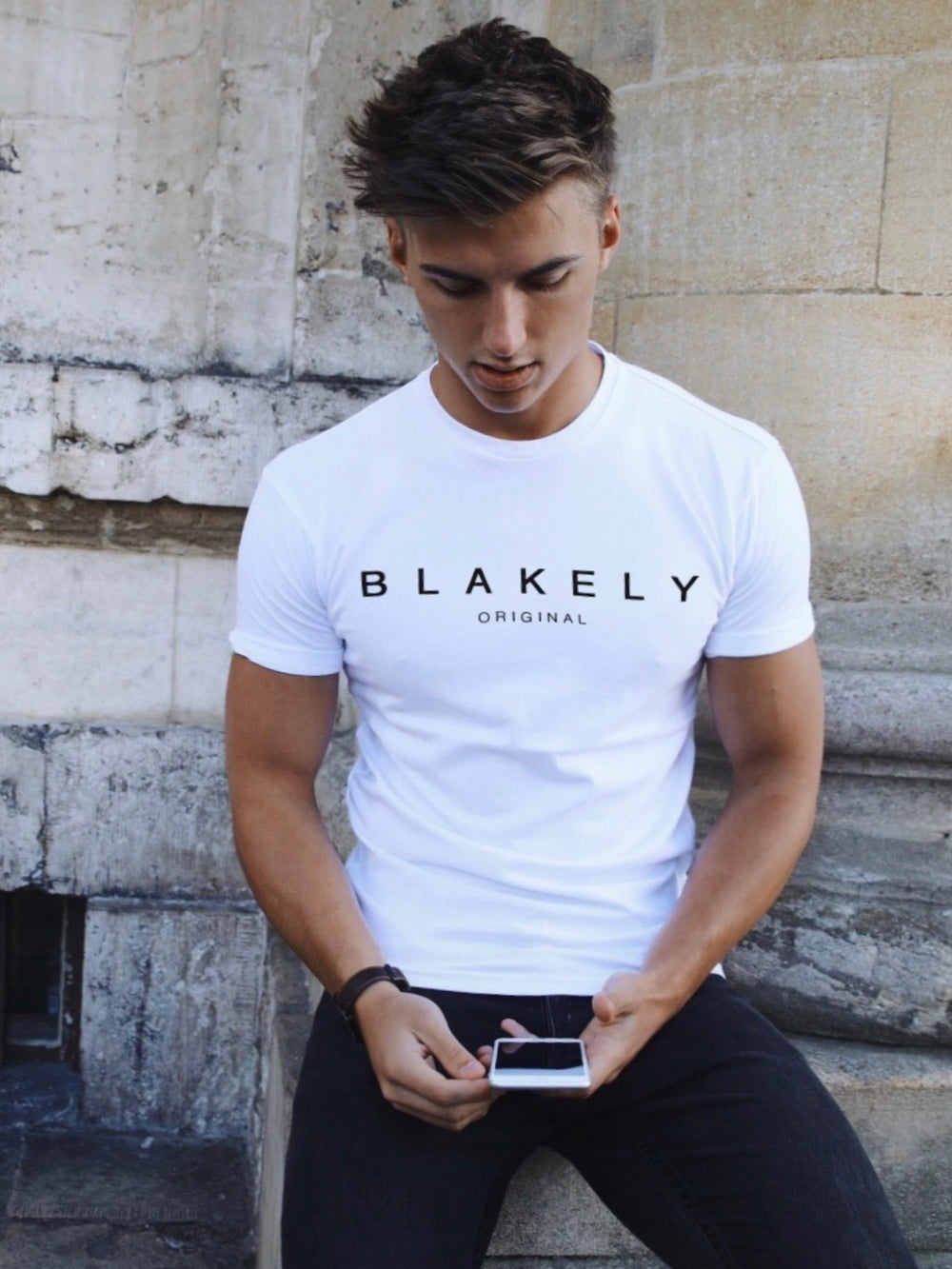 Buy Blakely White Whitestone T-Shirt | Free delivery on all orders over ...