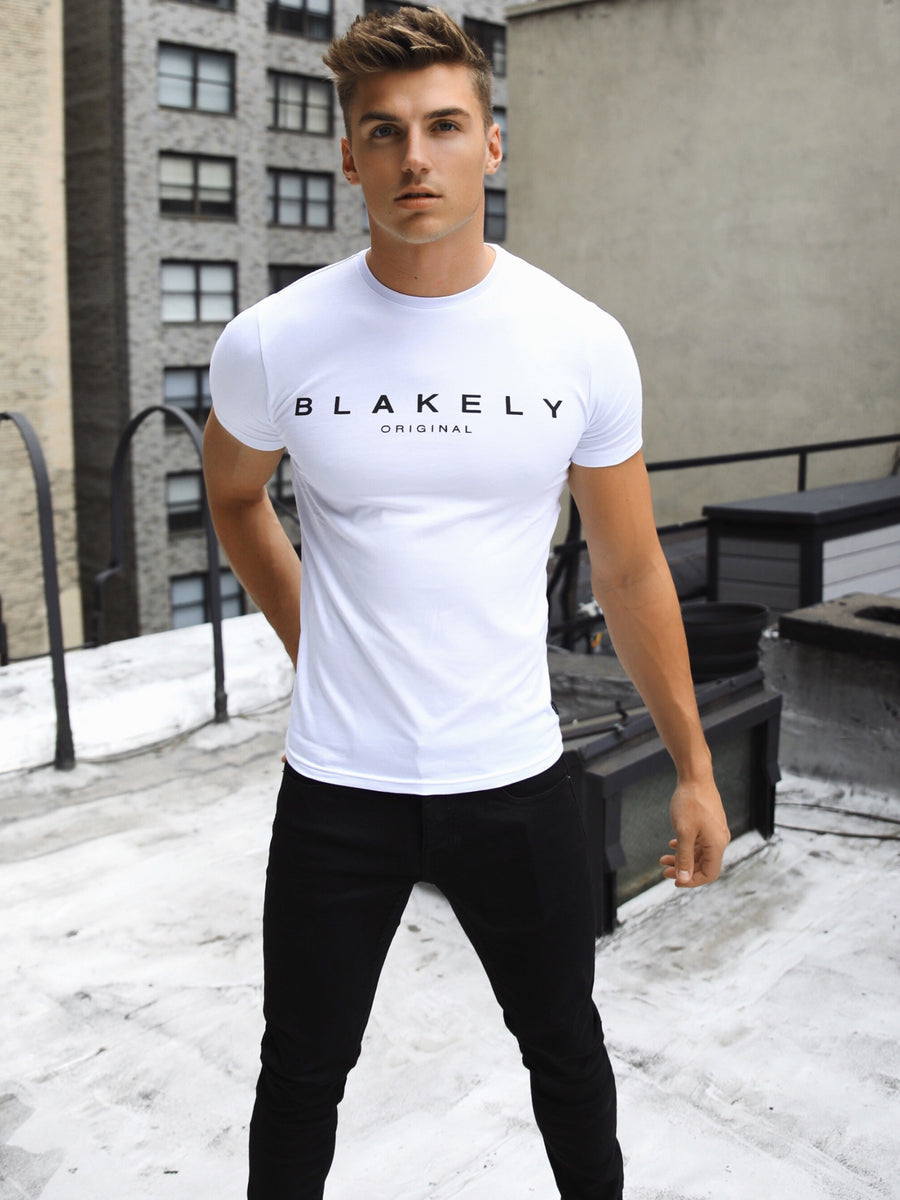 Blakely Clothing Whitestone Mens White T-Shirt