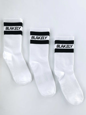 Signature Socks 3 Pack - White