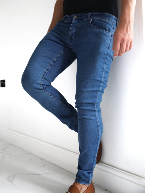 Blakely Clothing Vol. 7 Mens Blue Skinny Jeans | Free delivery on ...