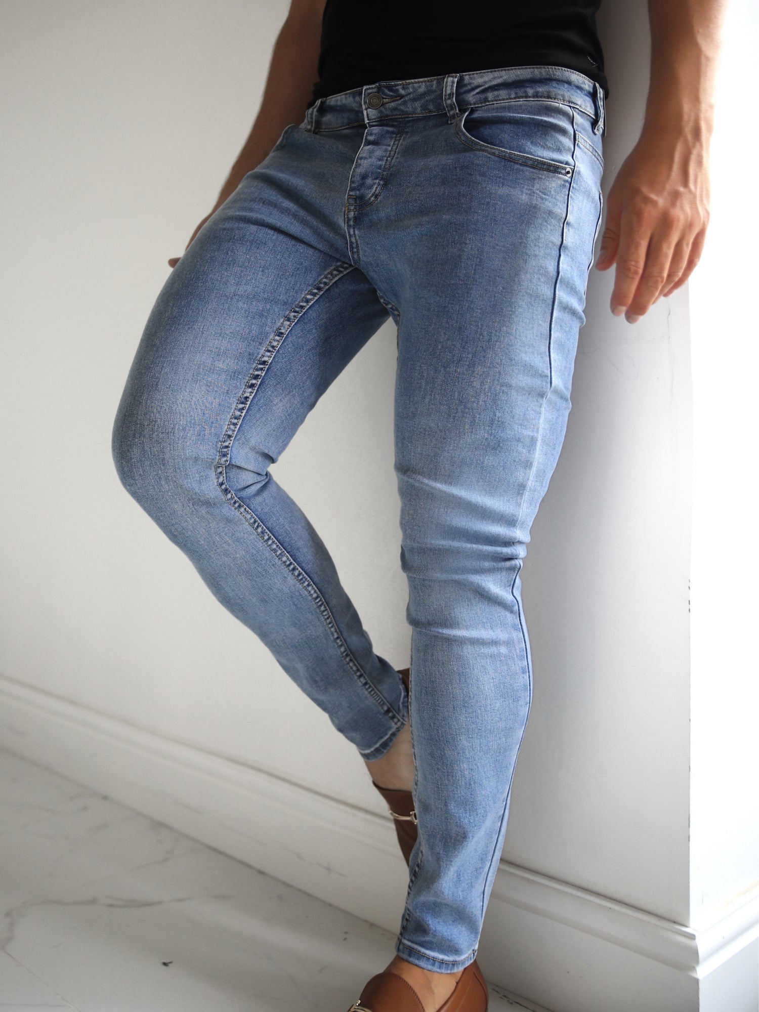 Blakely Clothing Vol. 7 Mens Light Blue Skinny Jeans | Free delivery on ...