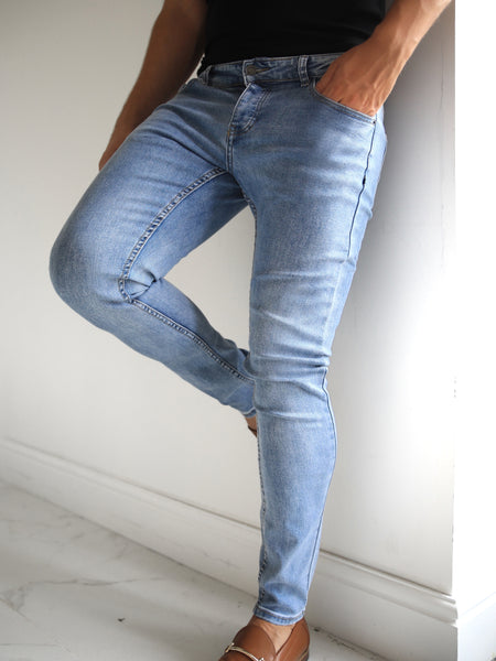 Blakely Clothing Vol. 7 Mens Light Blue Skinny Jeans