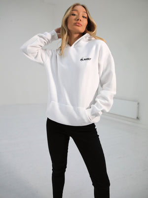 United Oversized Womens Hoodie - White